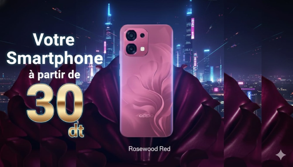 OPPO - Votre Smartphone à partir de 30 DT